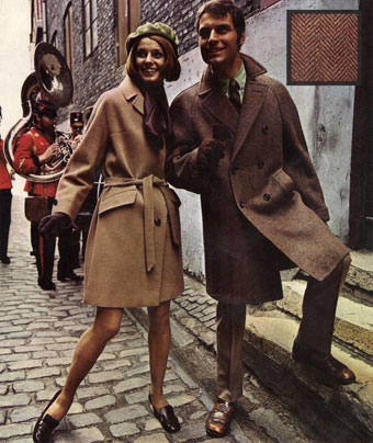 Advert for coats from 1968