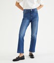 Thumbnail Cropped flare jeans regular waist | Blå | Dame | Kappahl