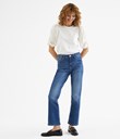 Thumbnail Cropped flare jeans regular waist | Blå | Dame | Kappahl