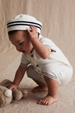 Thumbnail Kortärmad jumpsuit med sjömanskrage | Vit | Barn | Kappahl